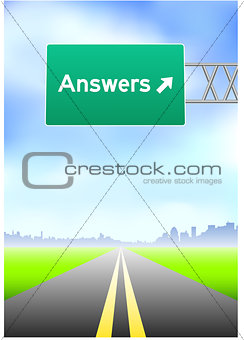 Answers Highway Sign