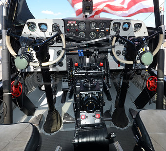 Turboprop airplane cockpit