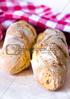 Homemade Baguette bread