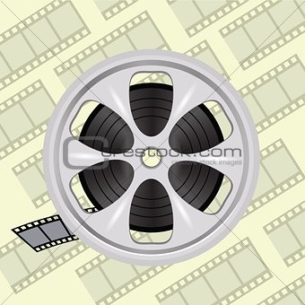 cinema film tape on disc