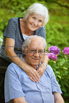 Senior couple happy