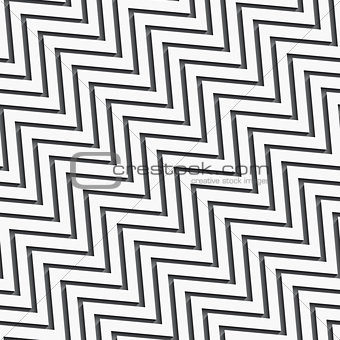 Seamless zigzag wide with long shadow
