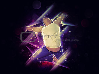 Abstract background with jumper
