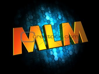 MLM - Gold 3D Words.