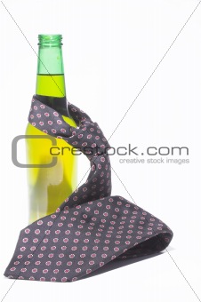 Beer Bottle with Necktie