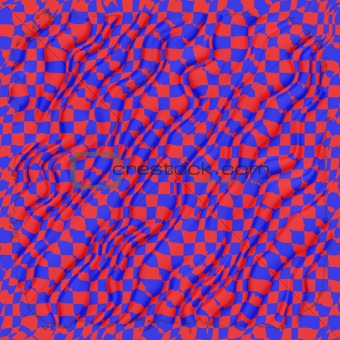 Blue and red fabric