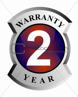 2 year warranty sign