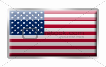 United States of America flag metal enamel badge