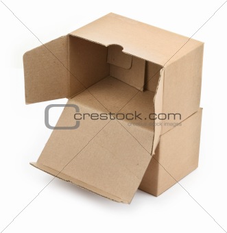 two cardboard boxes