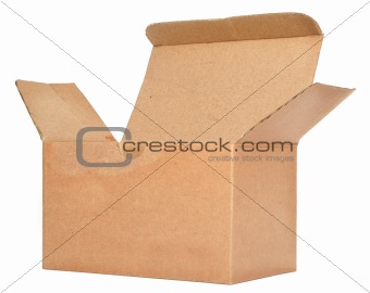 single open cardboard 