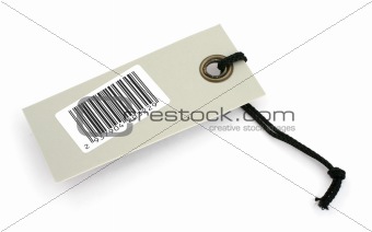 price tag with bar code