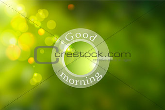 Green abstract blurred background