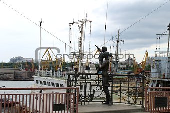 Sculpture "Seaman`s wife" in Odessa