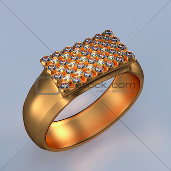 Jewelry diamonds ring