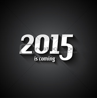 Modern Style 2015 New Year is coming background 