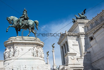 Statue of king Vittorio Emanuele