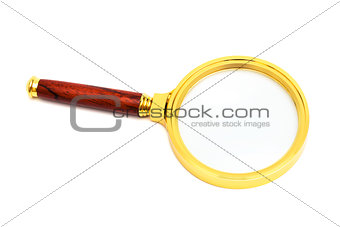 gold magnifying glass