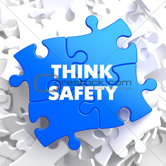 Think Safety on Blue Puzzle.