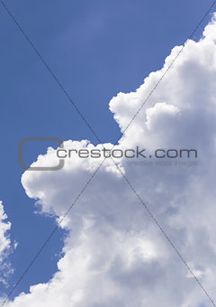 White  clouds in blue sky