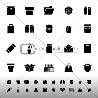 Package icons on white background
