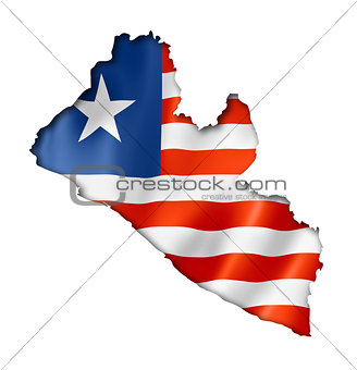 Liberian flag map