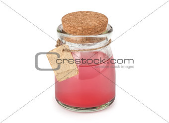red love potion isolated on white