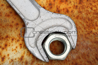 wrench and nut 