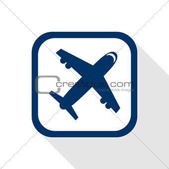 airplane flat icon