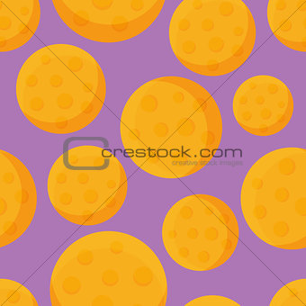 Round Cheese Flat Design