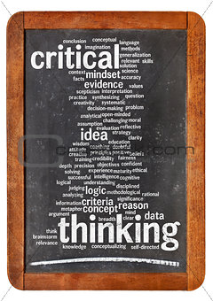critical thinking word cloud