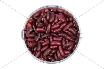 beans in a glass jar
