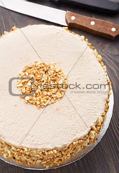 Moco cake with almond