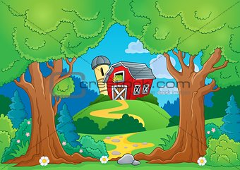 Tree theme with farm 1