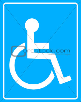 white icon wheelchair