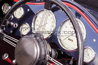 vintage dashboard dials
