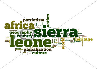 Sierra Leone word cloud