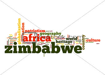 Zimbabwe word cloud