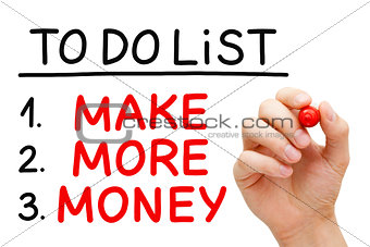 Make More Money To Do List