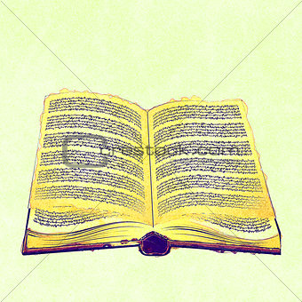 Abstract old book