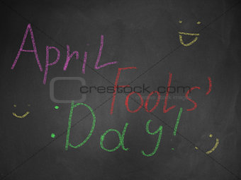 April fools on blackboard