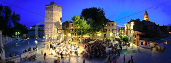 ZADAR, CROATIA -  Five wells square in Zadar, Croatia -