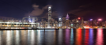 Ocean Terminal with Hong Kong City Skyline