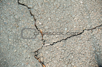 Sidewalk with cracks