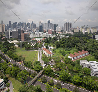 Singapore CBD City Skyline