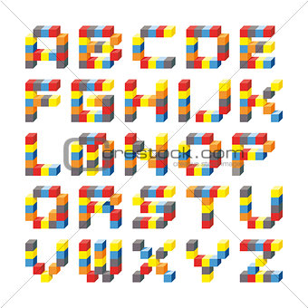 cubes alphabet