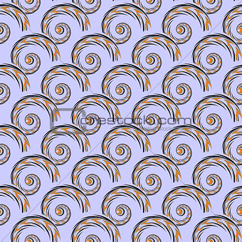 Design seamless colorful spiral geometric pattern