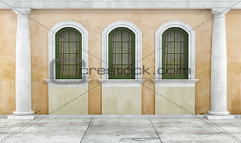 Courtyard of an old house