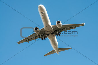 Big airplane in the sky - Passenger Airliner aircraft 