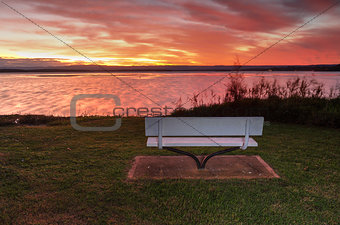 Sunset over St Georges Basin, NSW Australia 