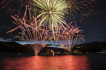 Fireworks on the Maggiore Lake, Luino